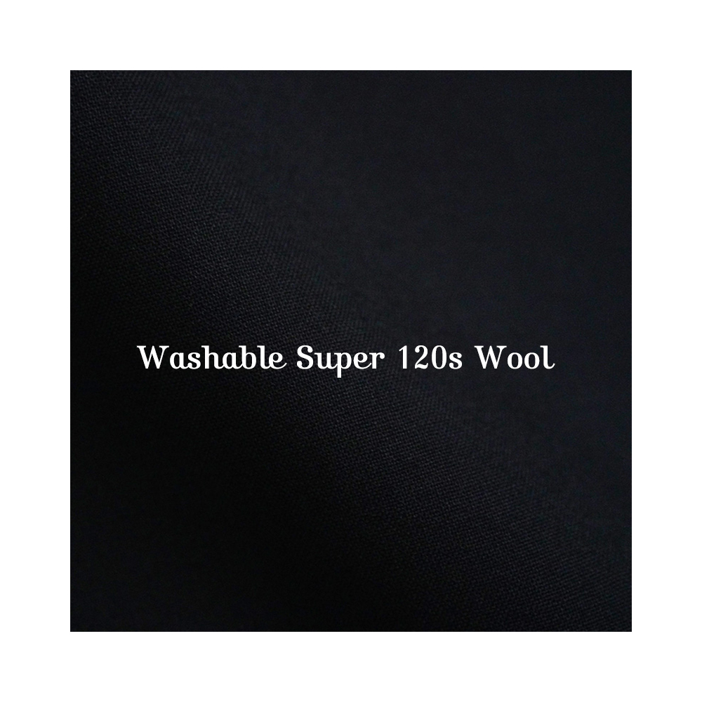 Washable Super 120s wool, lightweight fine wool fabric with soft texture and wrinkle resistance